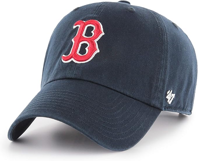 47 Brand - Baseball Cap - Clean Up - Lifestyle - Boston Red Sox - Donkerblauw