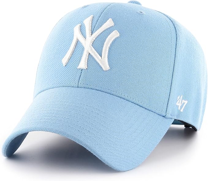 Honkbalpet - MLB - New York Yankees Cap - Verstelbaar - Raised Basic - Lichtblauw
