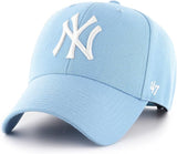 Honkbalpet - MLB - New York Yankees Cap - Verstelbaar - Raised Basic - Lichtblauw
