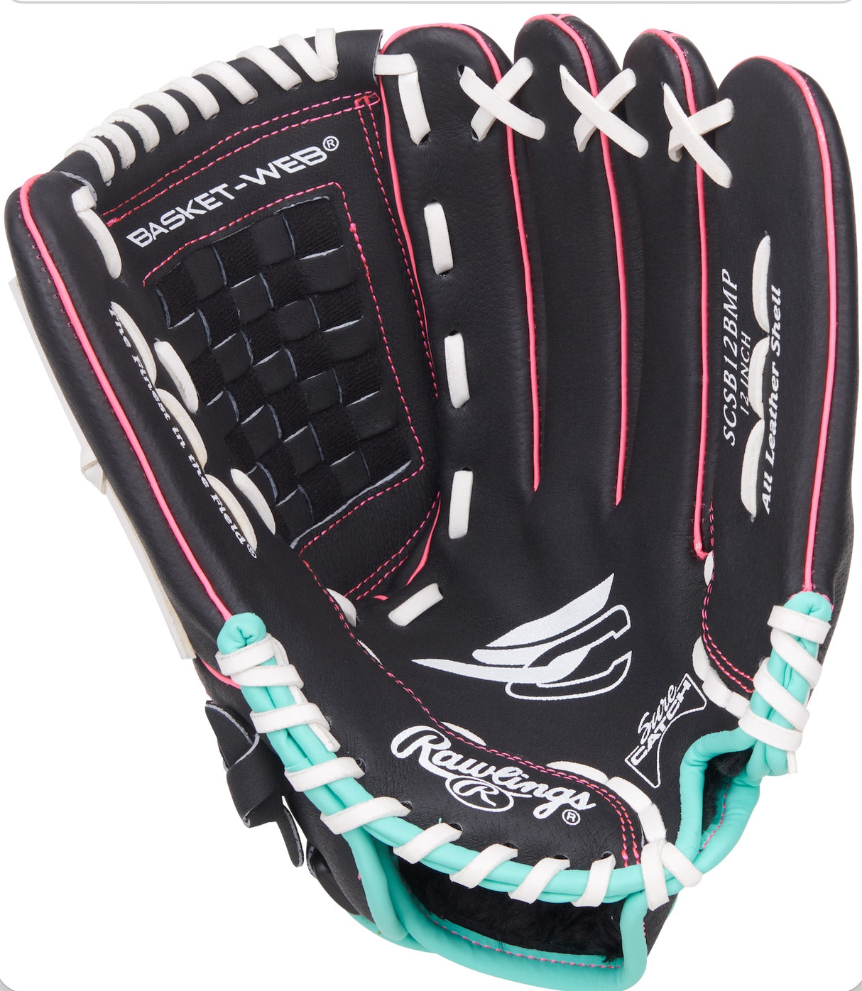 Rawlings - MLB - Softbal Handschoen - Sure Catch - Jeugd - 12 inch - Linkshandige Werper - Rechtshandig Vangen