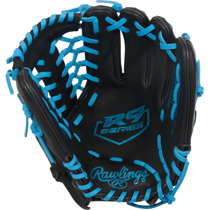 Rawlings R9115U-4BCB Honkbalhandschoen - 11,5 inch - Zwart/Blauw - JEUGD handschoen