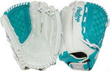 Rawlings - Softbalhandschoen - RSO125W - Shut-Out Serie - 12,5 Inch - Basket Web - White/Turquoise - LHT