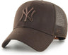 47 Brand - Baseball Cap - Branson - New York Yankees - Verstelbaar - Bruin