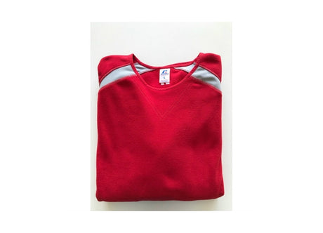 Pull-over baseball en polaire (bleu foncé)