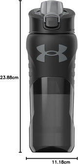 Under Armour - 24 oz - Clarity - Waterfles - Drinkfles - Zwart