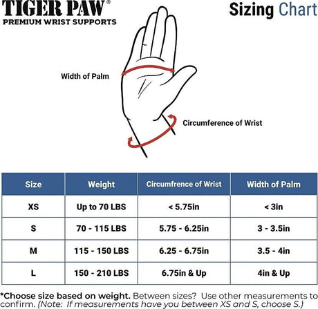 Wrist Support Gymnastics - Tiger Paws - Adjustable - Leather