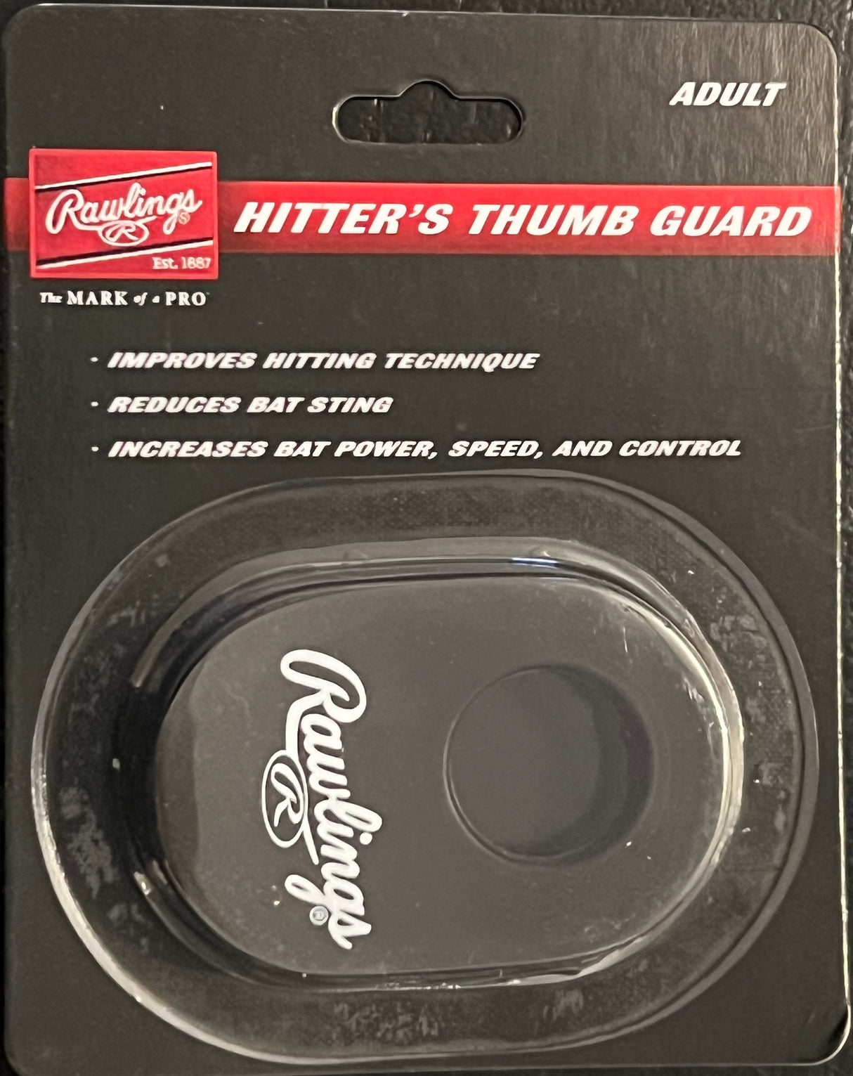 Rawlings - Honkbal - Hitter's Thumb Guard - Zwart - Volwassenen