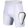 Champro - Take-Out - Compression Short - Met C-Flex Cup - Tok - Wit - Jeugd