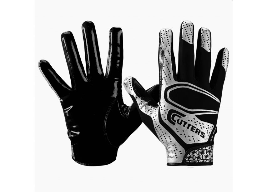 American Football - Handschoenen - per paar - S251 - (zwart/zilver) - Medium