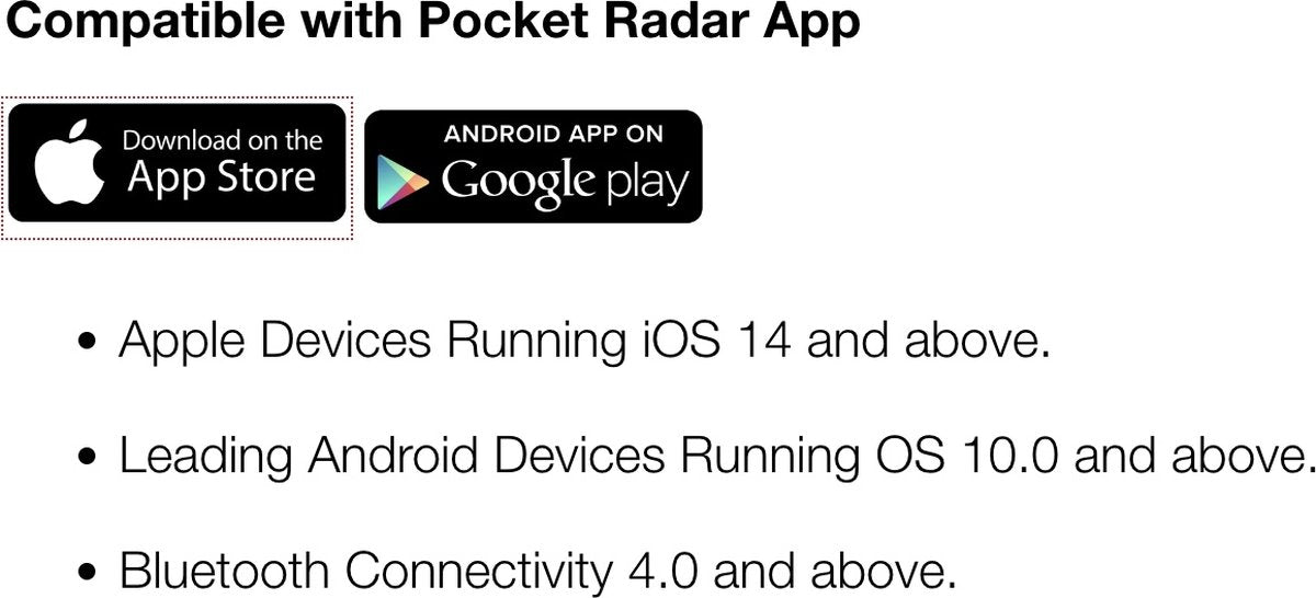 Pocket Radar Smart Coach Radarpistole – mit App