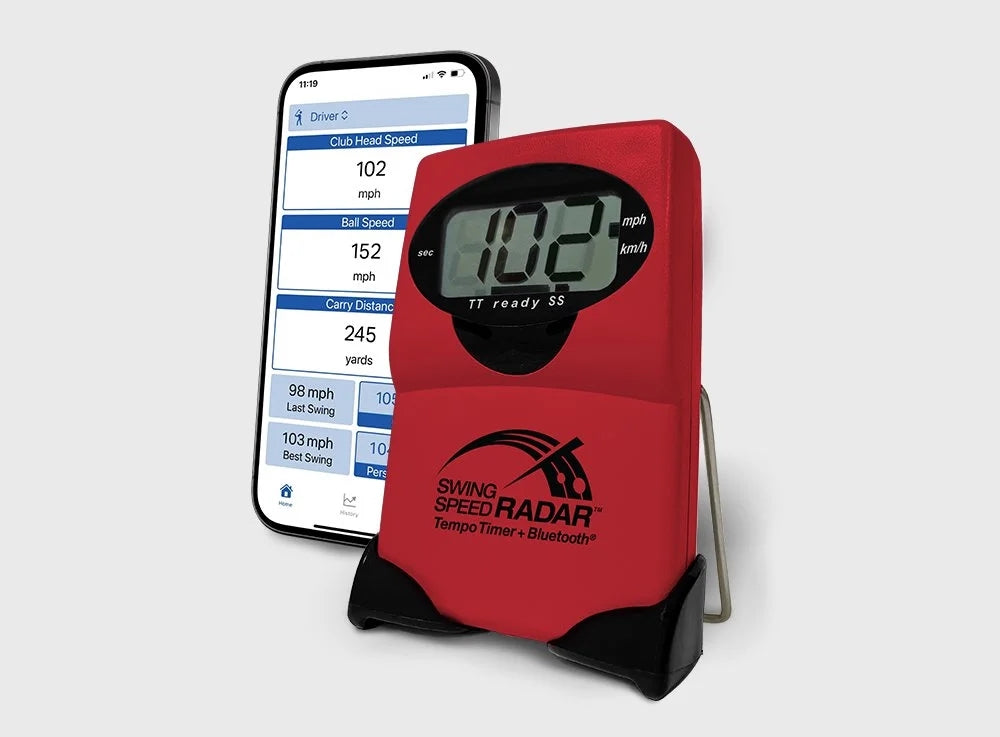 Golf Swing Speed Radar Tempo Timer - Met Bluetooth