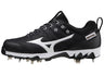 Baseballschuhe – Softball – 9-Spike – Swift 7 – Metallspikes – Schwarz – US 11