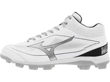 Mizuno - Cushionrevo - Diamond - Mid - TPU Molded - Wit/Zwart