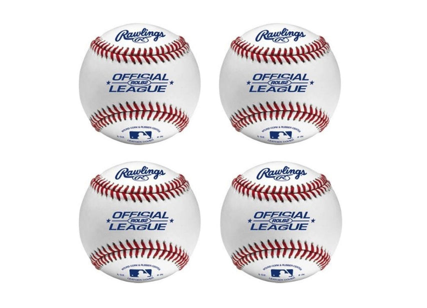 Baseball - 4 pièces - Balles de baseball - MLB (blanc)