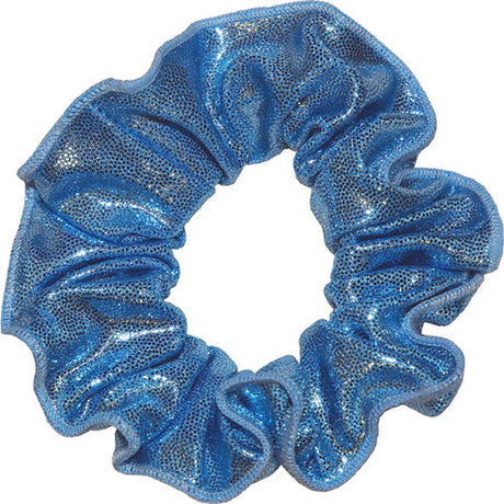 Chouchou Mystique Gloss Tissu Gymnastique Filles Elastique Bleu Royal