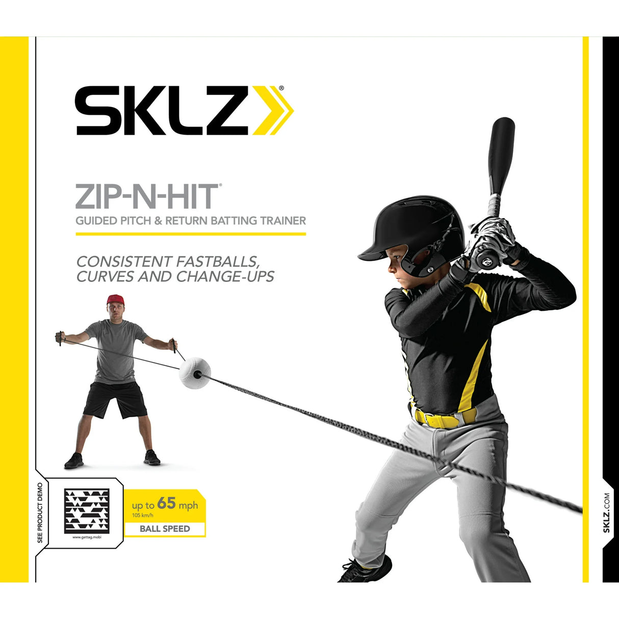 Baseball-Schlagtrainer Zip-n-Hit Pro